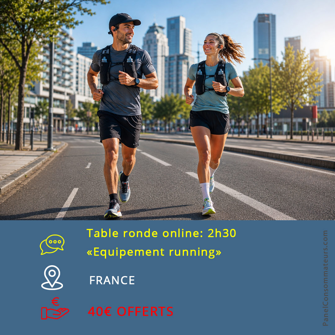 Panel online équipement running